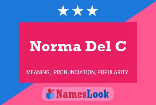 Norma Del C Name Poster