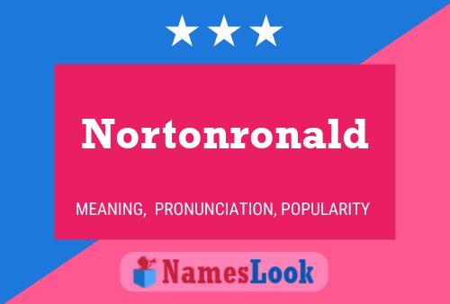 Nortonronald Name Poster