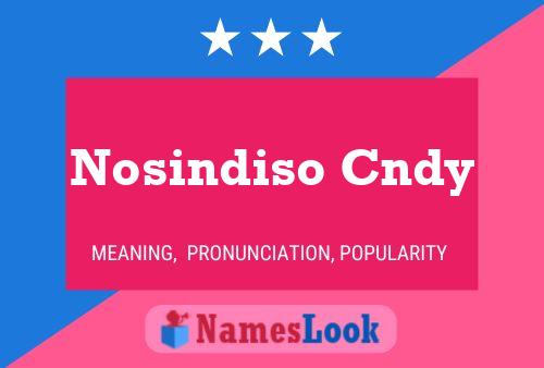 Nosindiso Cndy Name Poster