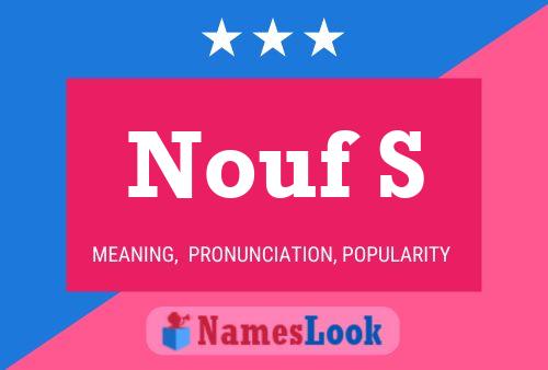 Nouf S Name Poster