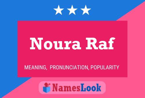 Noura Raf Name Poster