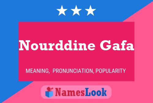 Nourddine Gafa Name Poster