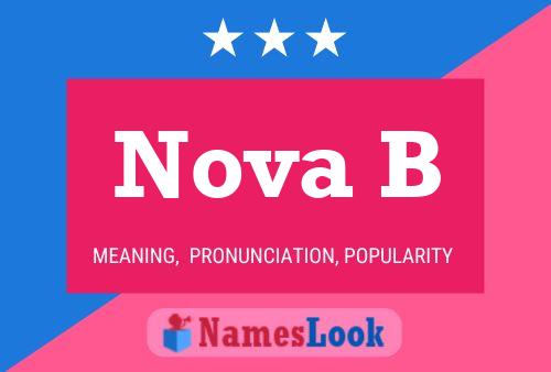 Nova B Name Poster