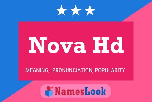 Nova Hd Name Poster