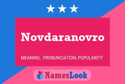 Novdaranovro Name Poster