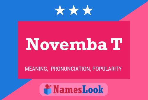 Novemba T Name Poster