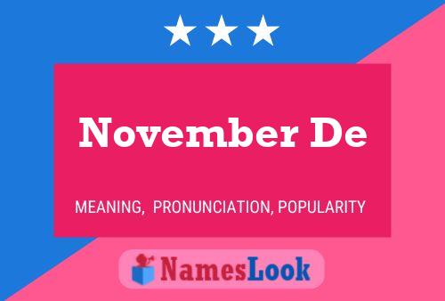 November De Name Poster