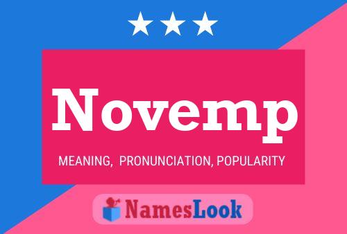 Novemp Name Poster