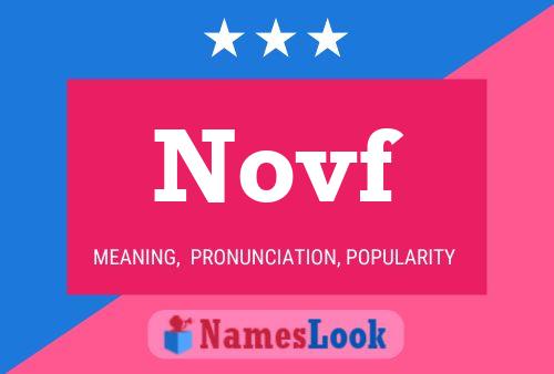 Novf Name Poster