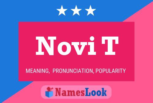 Novi T Name Poster