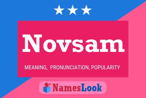 Novsam Name Poster