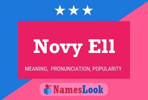 Novy Ell Name Poster