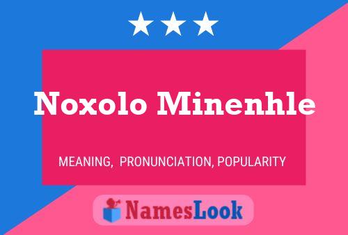 Noxolo Minenhle Name Poster