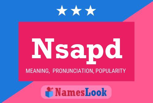 Nsapd Name Poster