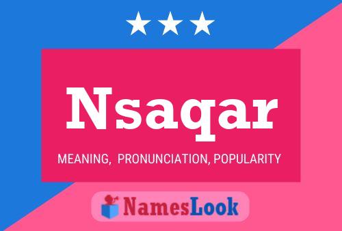 Nsaqar Name Poster