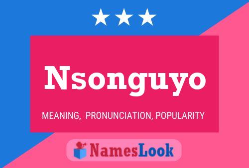 Nsonguyo Name Poster