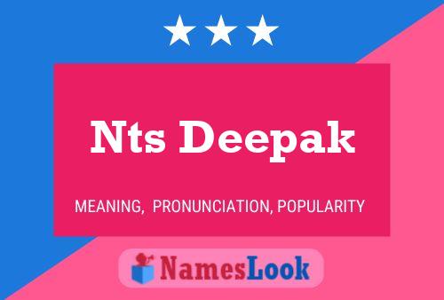 Nts Deepak Name Poster