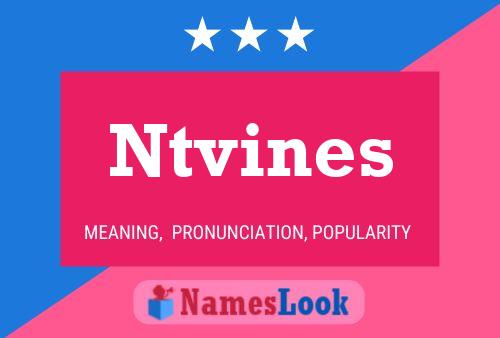 Ntvines Name Poster