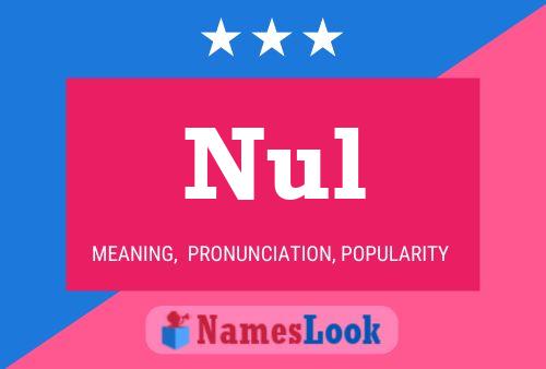 Nul Name Poster