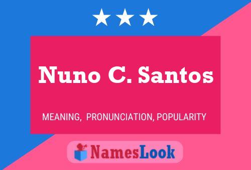 Nuno C. Santos Name Poster