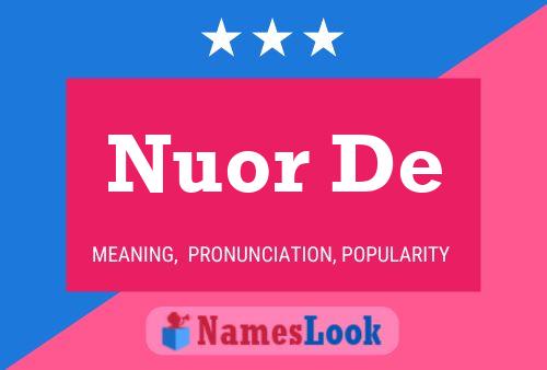 Nuor De Name Poster