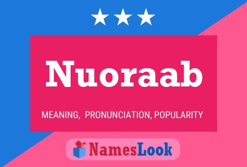 Nuoraab Name Poster