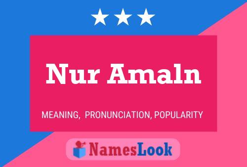 Nur Amaln Name Poster