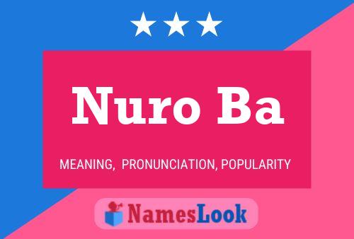 Nuro Ba Name Poster