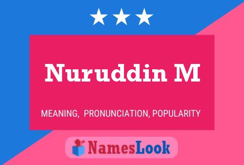 Nuruddin M Name Poster