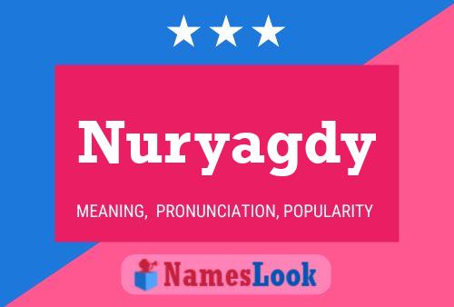 Nuryagdy Name Poster