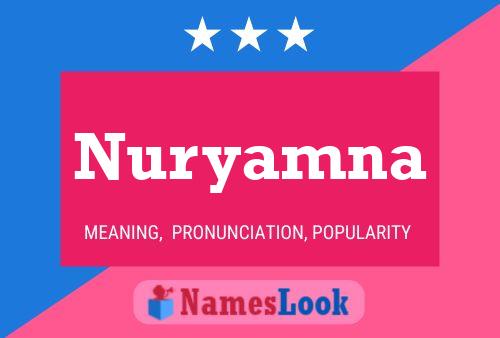 Nuryamna Name Poster