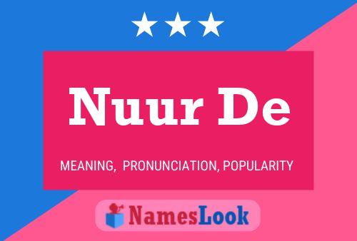 Nuur De Name Poster