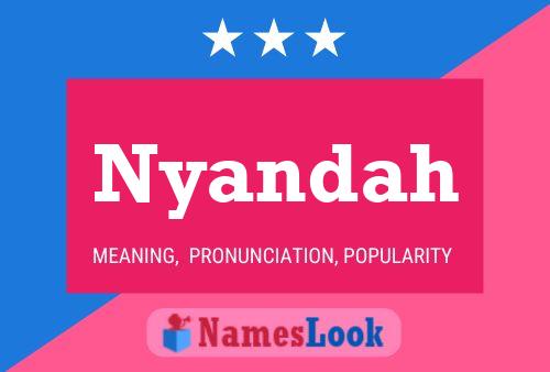 Nyandah Name Poster