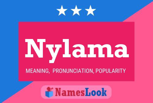 Nylama Name Poster