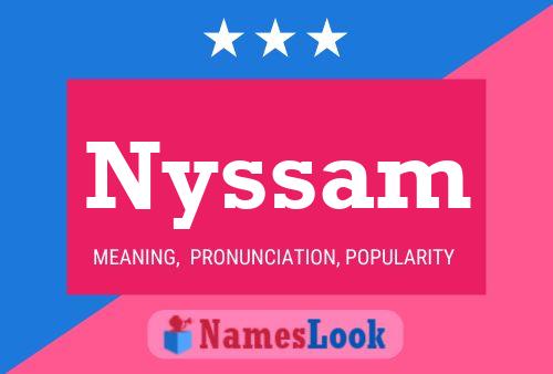 Nyssam Name Poster