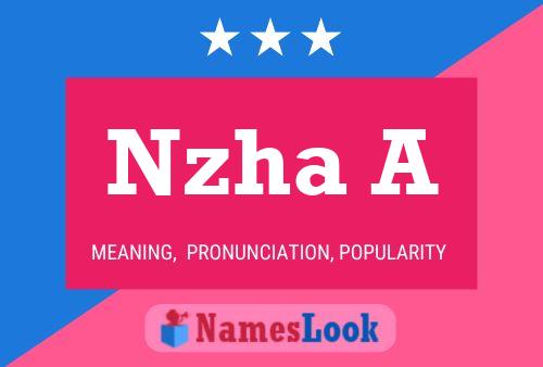 Nzha A Name Poster