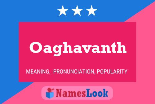 Oaghavanth Name Poster