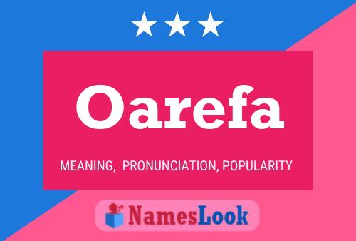 Oarefa Name Poster