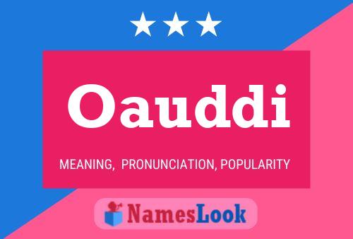 Oauddi Name Poster