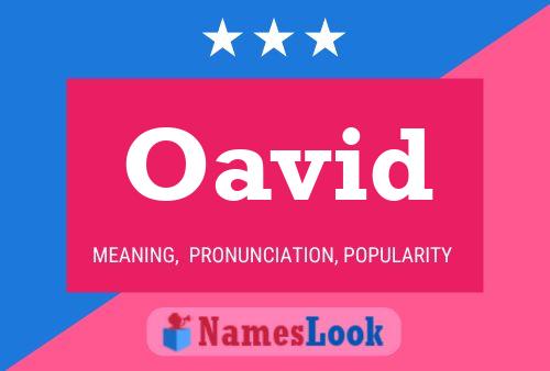 Oavid Name Poster