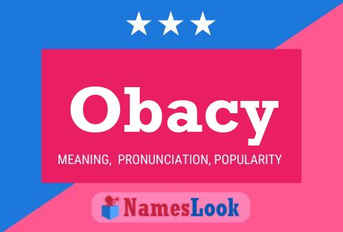 Obacy Name Poster