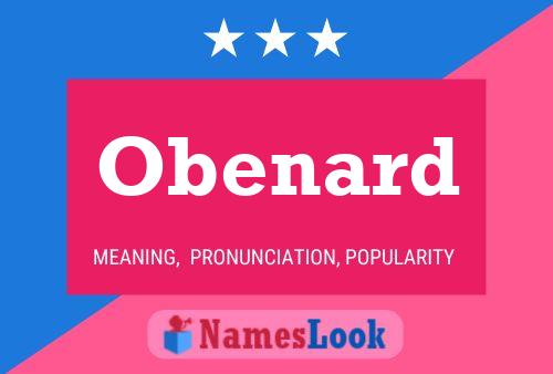 Obenard Name Poster