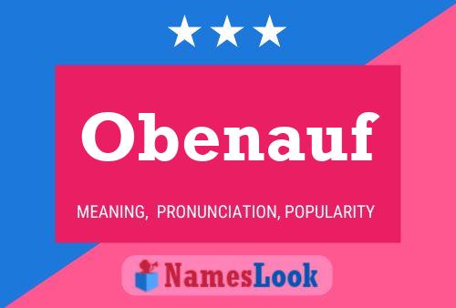 Obenauf Name Poster