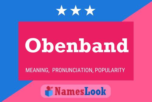 Obenband Name Poster