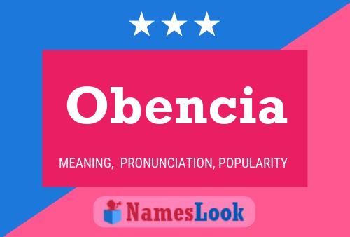 Obencia Name Poster