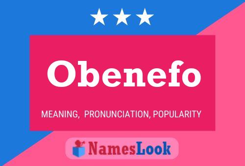 Obenefo Name Poster