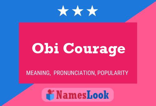 Obi Courage Name Poster