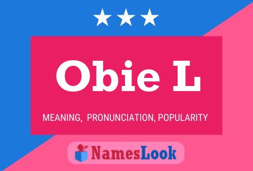 Obie L Name Poster