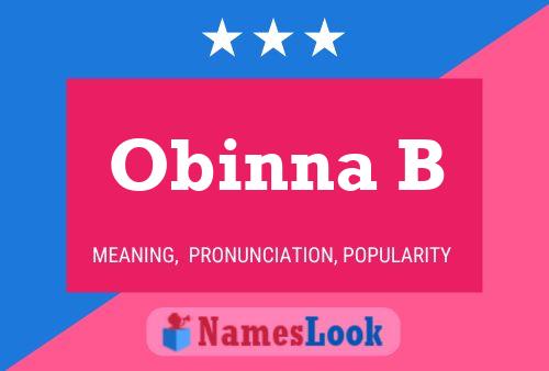 Obinna B Name Poster