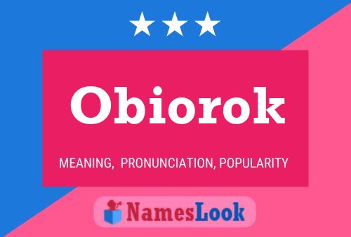 Obiorok Name Poster